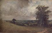 John Constable West End Field,Hampstead,noon oil painting